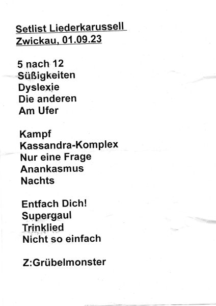 Datei:Setlist Liederkarusell Zwickau010923.jpg